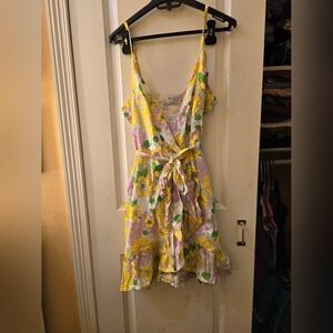 Asos design floral wrap dress sz 8